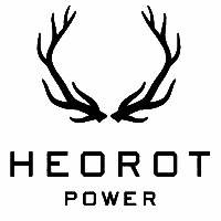 Heorot Power logo with black antlers